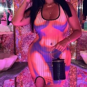 Vibrant Multicolor Bodycon Dress